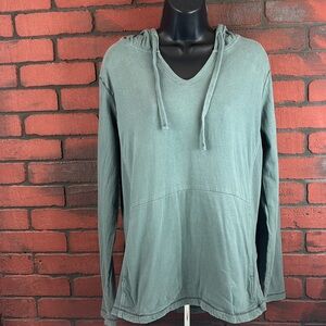 North River Green Woman's Flannel Pullover Hoodie Large‎